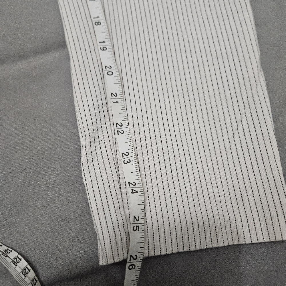 DIP Off White Striped Stretch Straight Leg Pants! - Picture 7 of 8